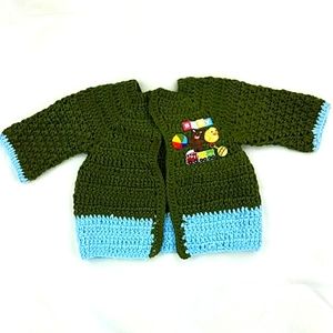 NWOT Baby Boy Hand Knitted Chunky Sweater